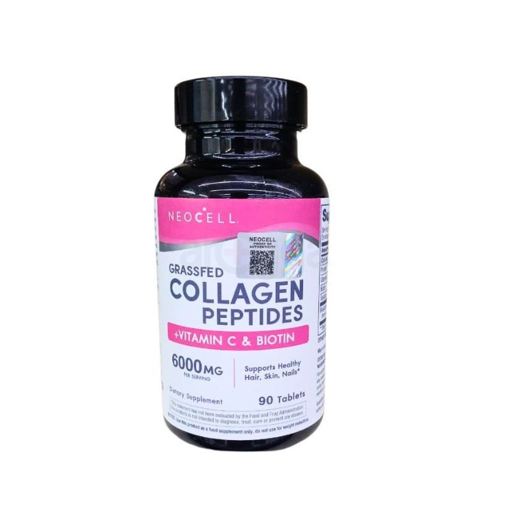 Neocell Grassfed Collagen Peptides + C & Biotin, 6000 mg, 90 Tablets