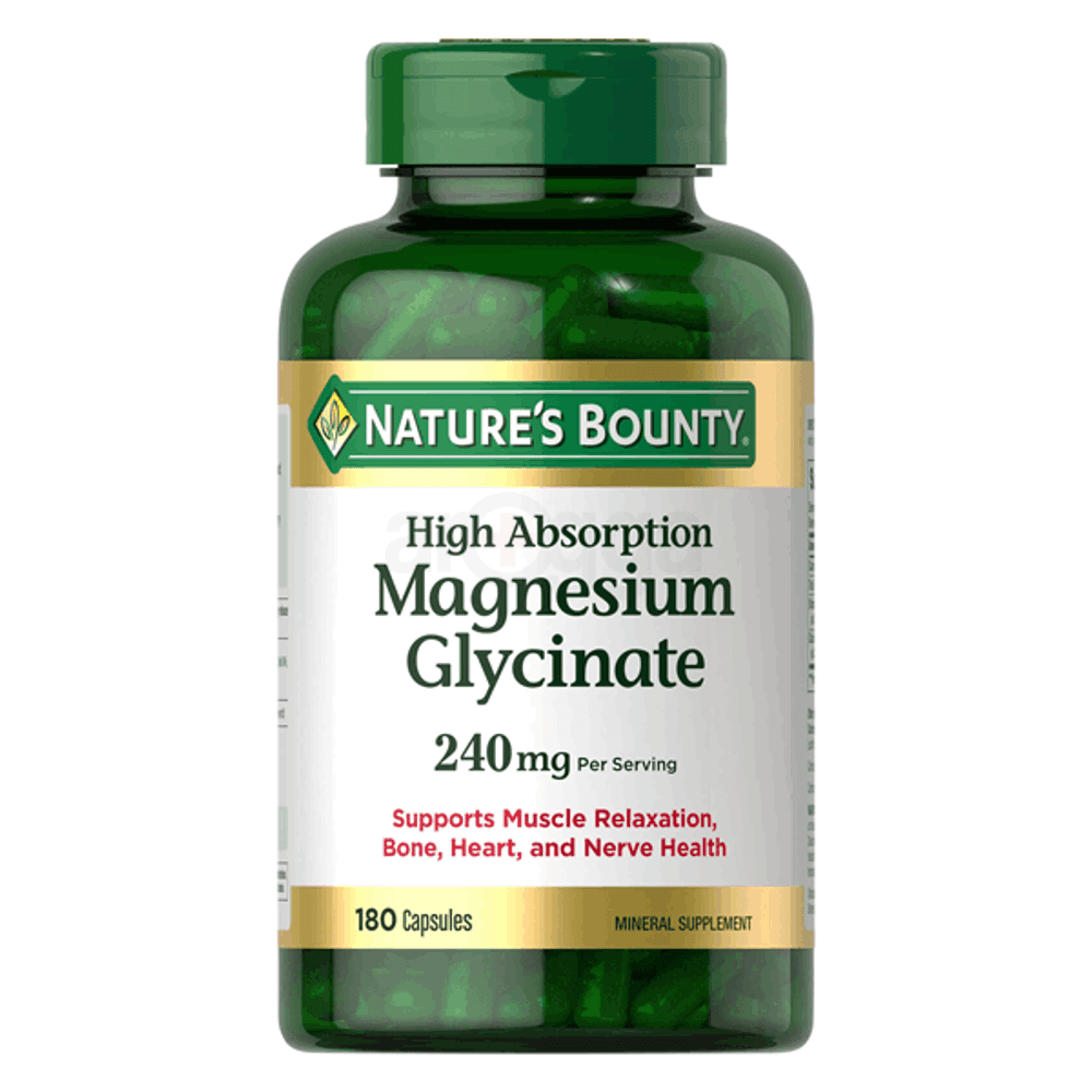Nature's Bounty Magnesium Glycinate 240mg 180 Capsules