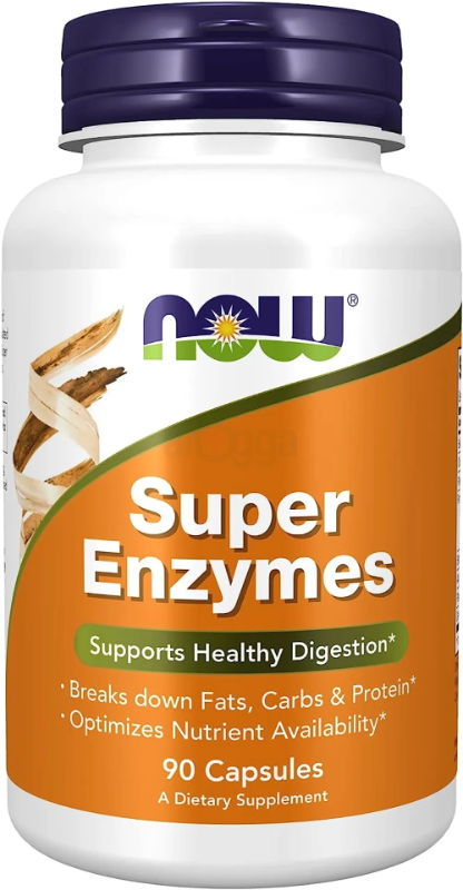 NOW Foods Super Enzymes Supports Healthy Digestion 90 Capsules