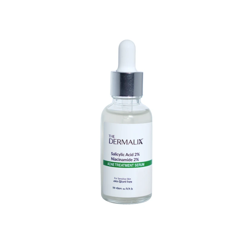 The Dermalix Salicylic Acid 2% + Niacinamide 2% Acne Treatment Serum 30ml