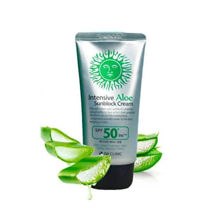 3W CLINIC - INTENSIVE ALOE UV SUNBLOCK CREAM SPF 50+++ 70ml