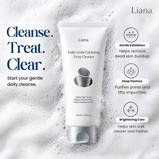 Liana Daily Gentle Exfoliating Deep Cleanser - 100ml