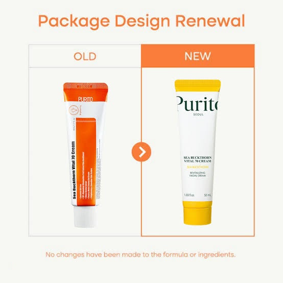 PURITO SEA BUCKTHORN VITAL 70 CREAM 50ML