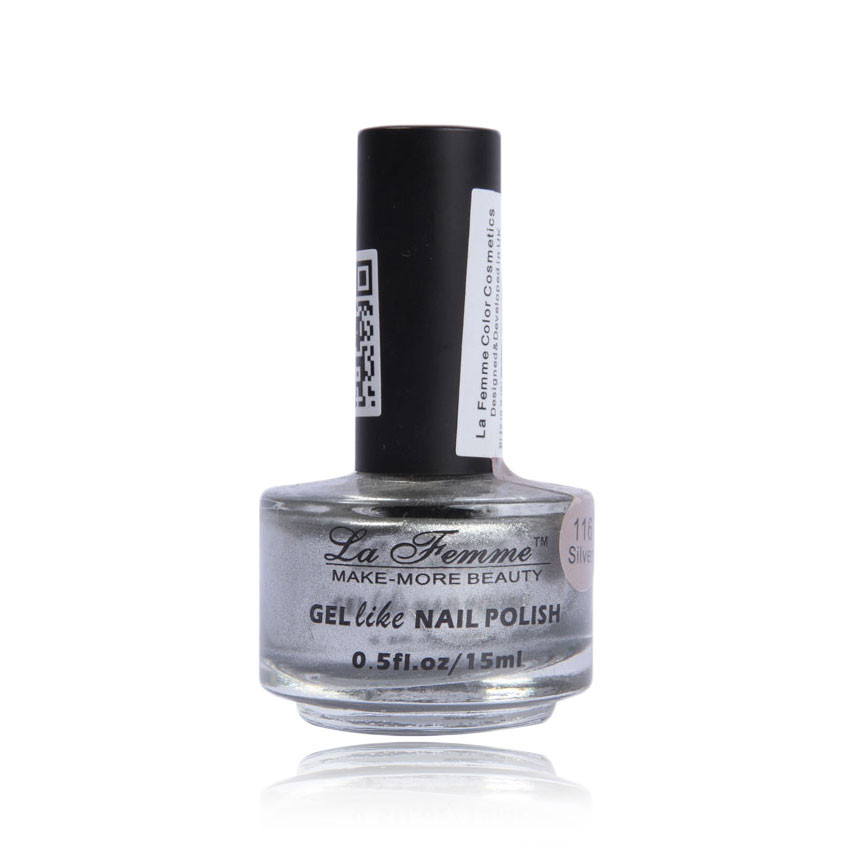 La Femme 116 Silver Nail Polish