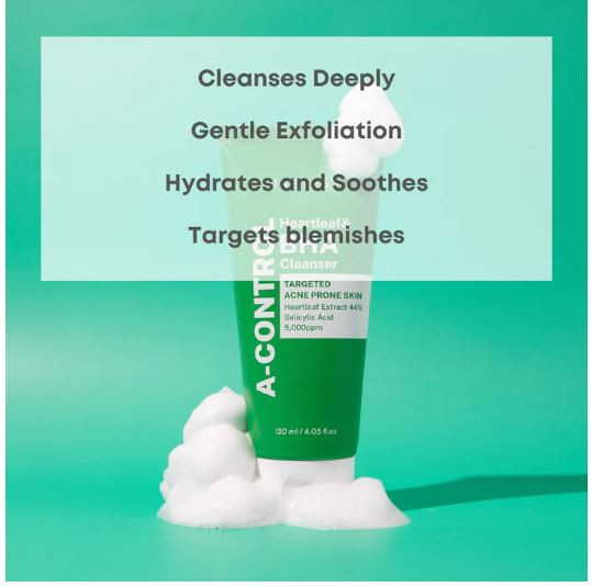 Nineless A-Control Heartleaf & BHA Foam Cleanser 120ml