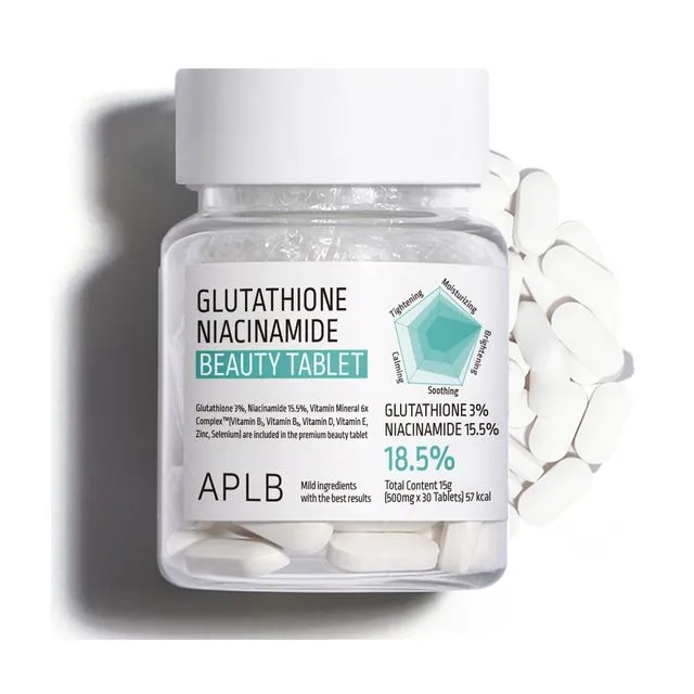 APLB Glutathione Niacinamide Beauty Tablet 500mg*30 Tablets