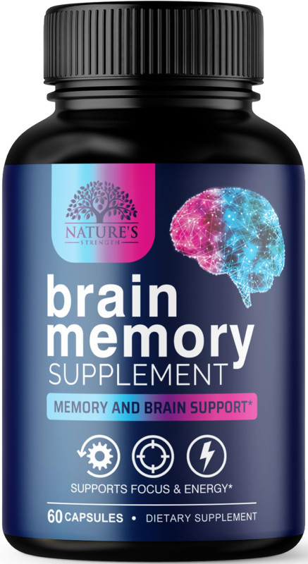 Nature's Strength Brain Memory Supplement Memory And Brain Support 60 Capsules