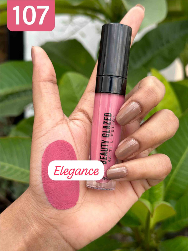 Beauty Glazed B163 Liquid Matte Lipstick 107 TARO ROSE