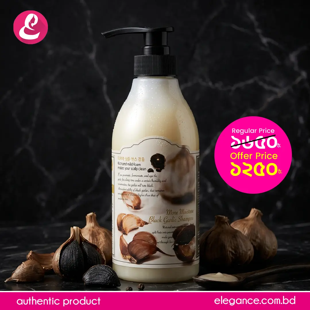 3w clinic more moisture black garlic shampoo 500ml