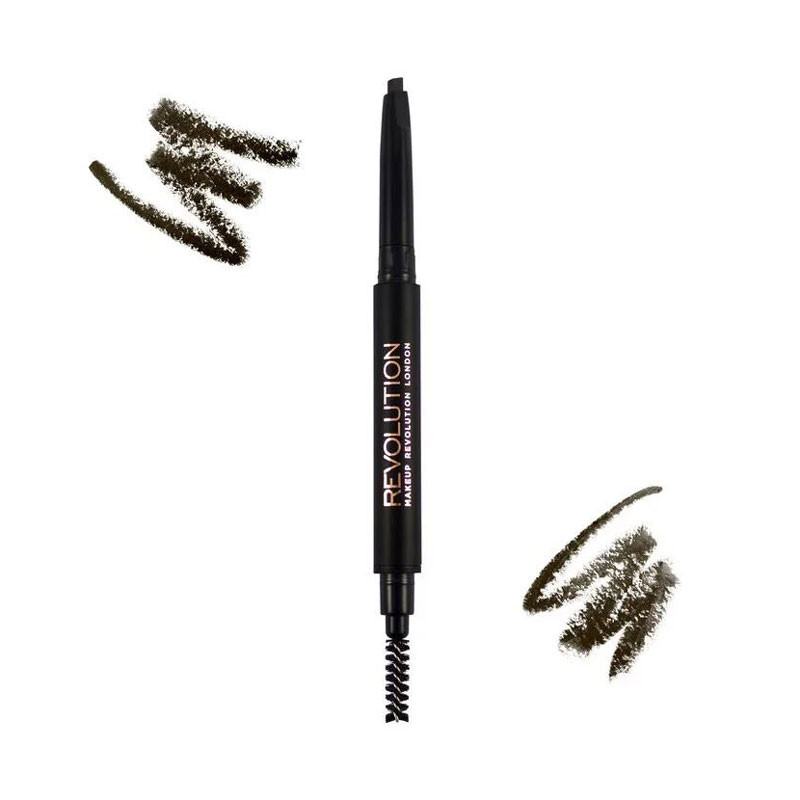MAKEUP REVOLUTION Duo Brow Pencil Dark Brown