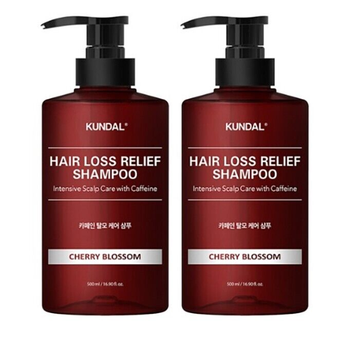 KUNDAL Intensive Scalp Care With Caffeine Hair Loss Relief Shampoo Cherry Blossom 500ml