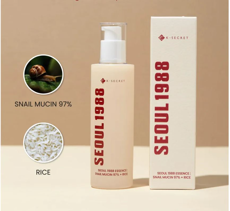 KSecret Seoul1988 Essence : Snail Mucin 97% + Rice 100ml