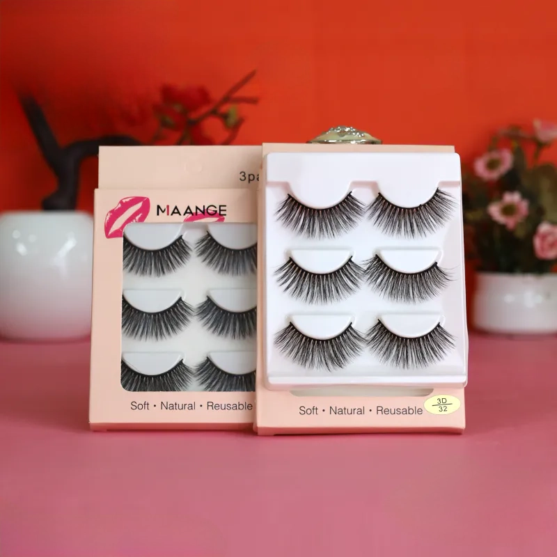 Maange 3d Natural Eyelash 3 pair 32no