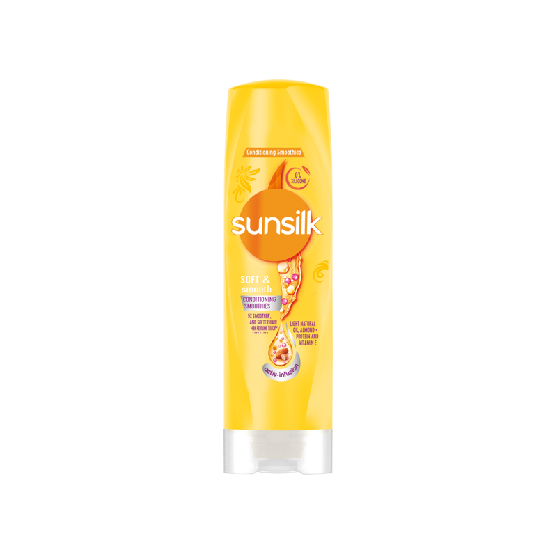 Sunsilk Soft & Smooth Conditioner with Light Natural Oil, Almond+Protein And Vitamin E 300ml
