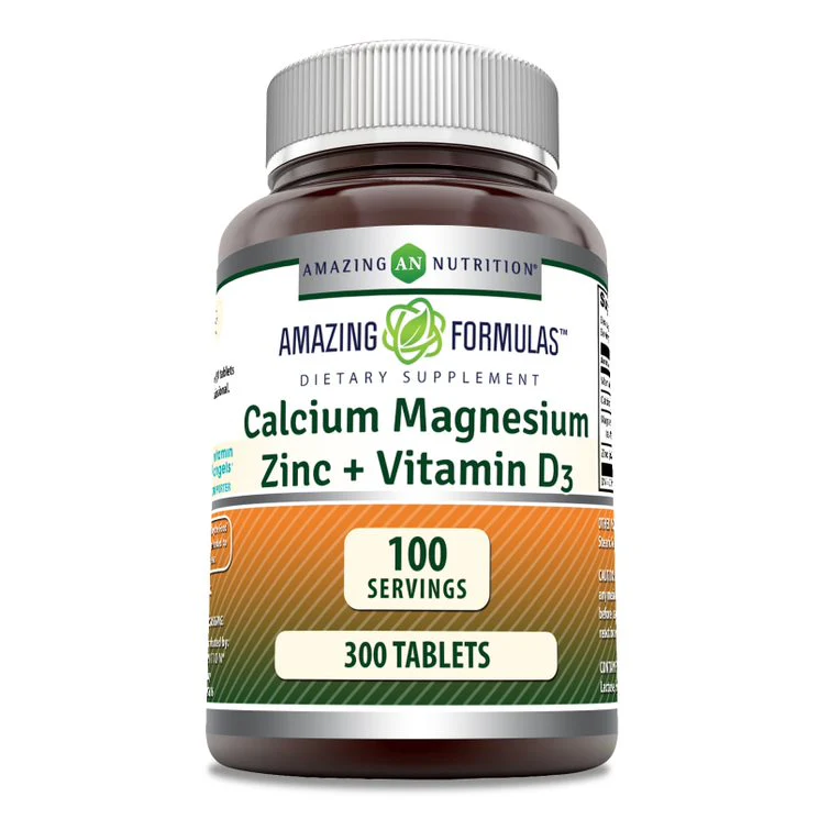 Amazing Formulas, Calcium Magnesium Zinc + Vitamin D3, 300 Tablets