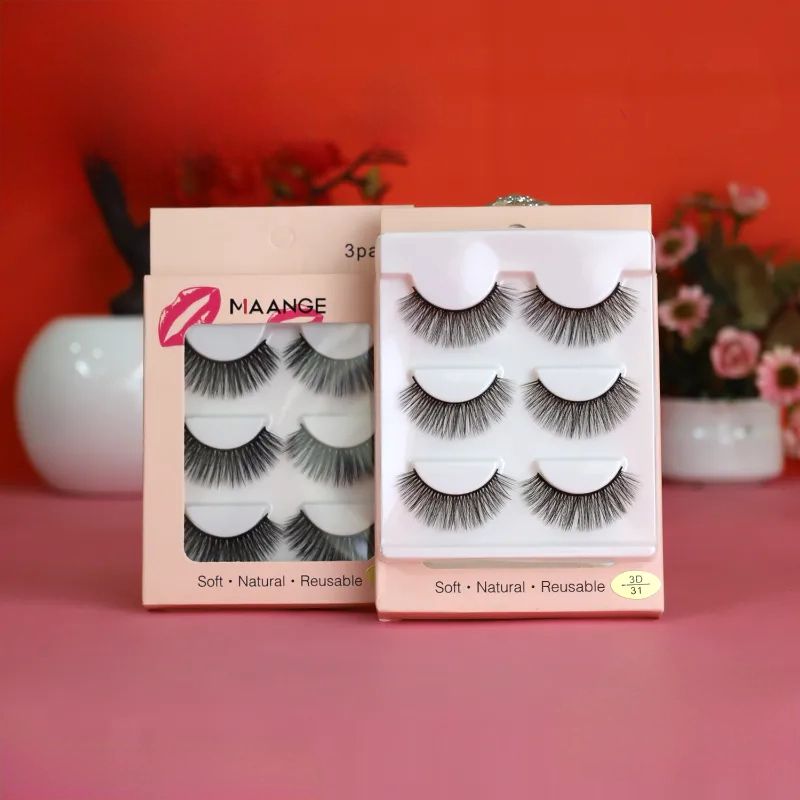 Maange 3d Natural Eyelash 3 pair 31no