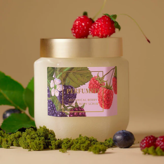 plu Perfumed Sugar Body Scrub Botanical Berry 500g